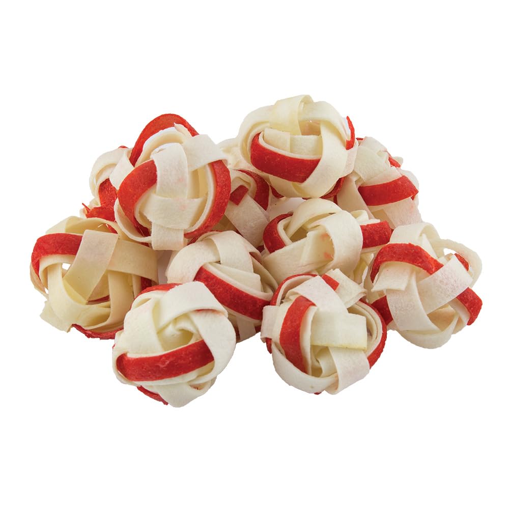 Dingo Goofballs for Dogs, Rawhide Chews Made with Real Chicken for Small Breeds 18-Count