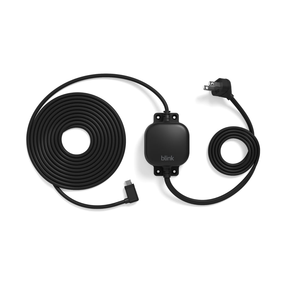 Blink Weather Resistant 13ft Power Adapter for Blink Mini 2, Mini 2K+, Outdoor 4, and Outdoor 2K+ (Black)