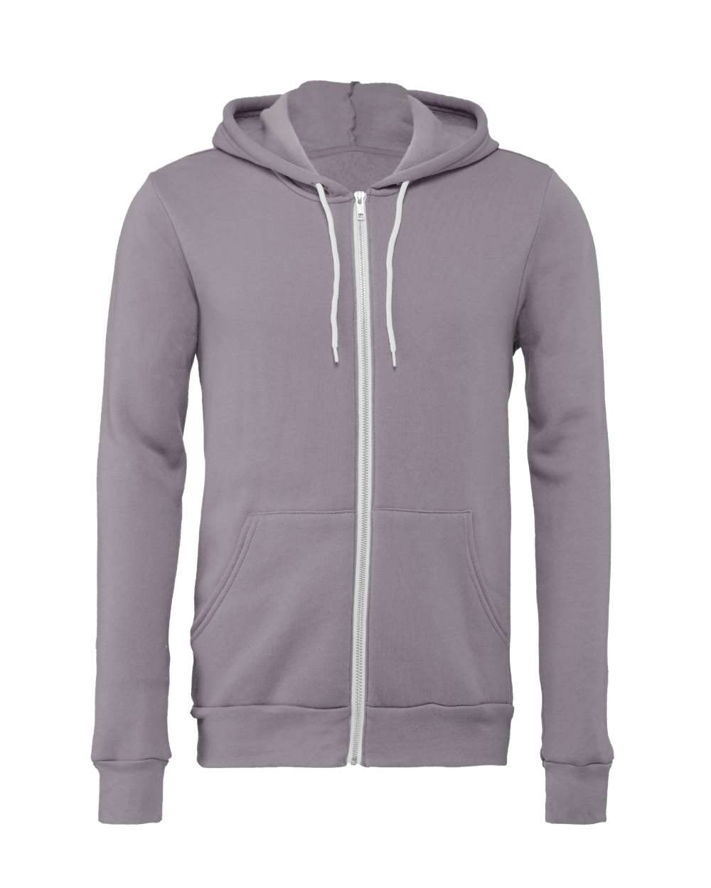 Bella & Canvas Men's 3739 Unisex Poly-Cotton Fleece Full-Zip Hoodie