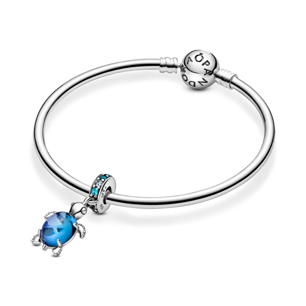 PANDORA Moments Women's Sterling Silver Labrador Puppy Dog Dangle Charm for Bracelet