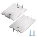 Wensilon(30 pcs) Stainless Steel 304 1.5X2 Inch 16-Gauge Anti-Nail Protection Plate Shield, Nail Plate for Wood Studs, Steel Cable Wire Protector Plate with Sharp Pointed Prongs
