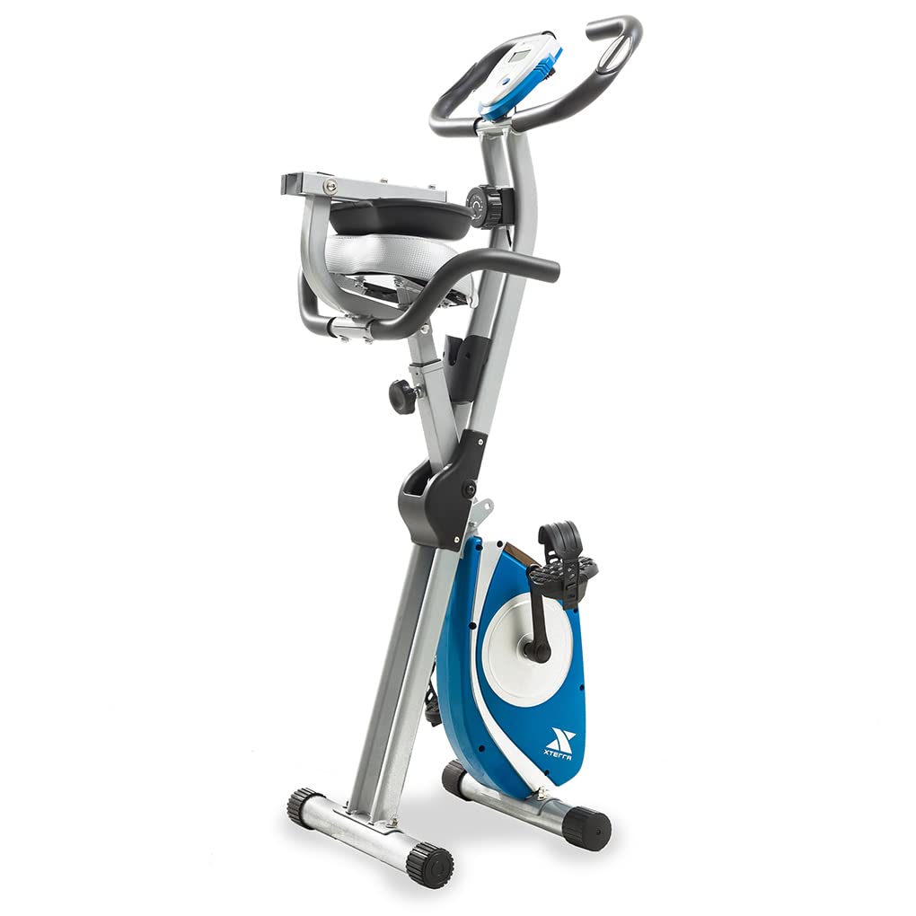 XTERRA Fitness Folding Exercise Bike, 225 LB Weight Capacity