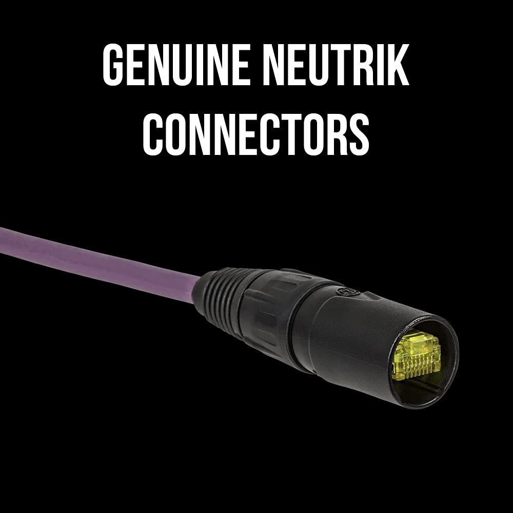 Sound Tools SuperCAT Professional Grade Shielded CAT5e etherCON Cable – High-Speed Ethernet Cable with 6Gbps Data Transfer – Flexible Polyurethane Jacket & Neutrik Connectors (3 feet, Black)
