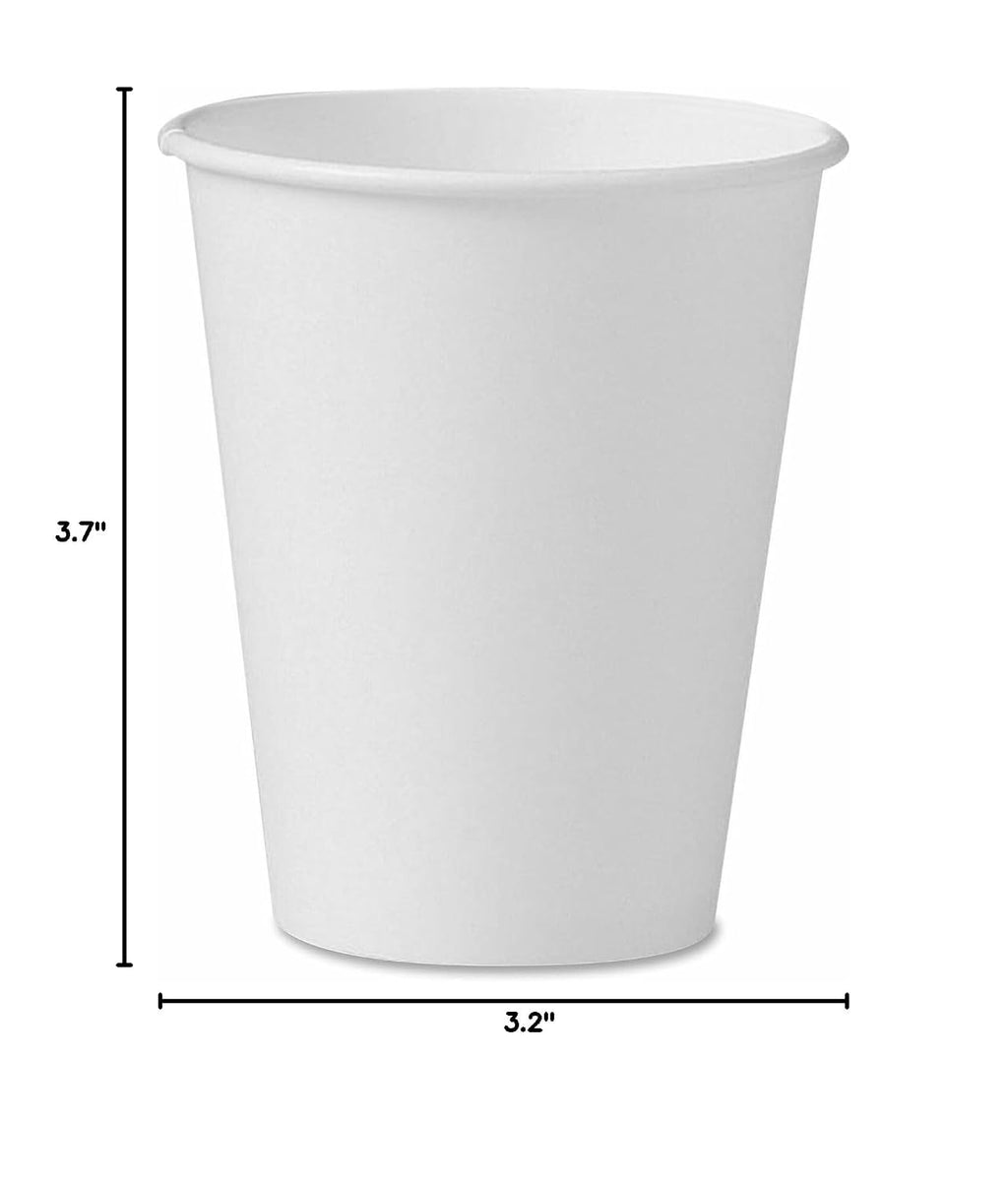 Solo 378W-2050 8 oz White SSP Paper Hot Cup (Case of 1000)