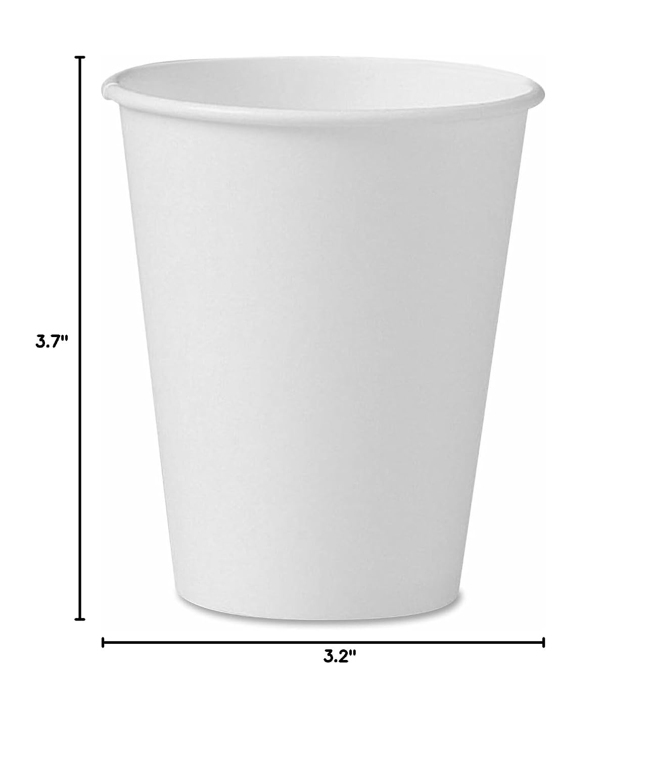 Solo 378W-2050 8 oz White SSP Paper Hot Cup (Case of 1000)