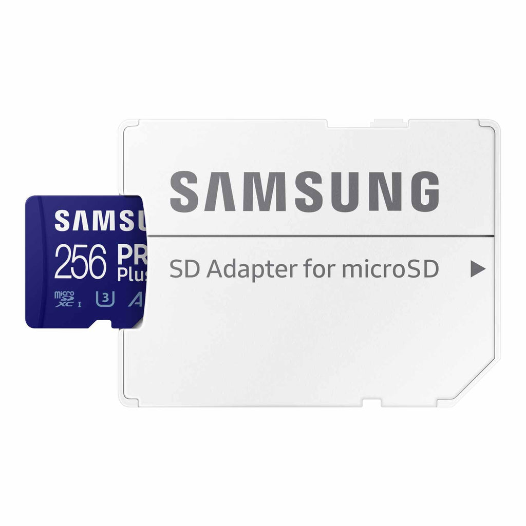 Samsung PRO Plus microSD Memory Card + Adapter, 128GB microSDXC, Up to 180 MB/s, Full HD & 4K UHD, UHS I, C10, U3, V30, A2, for Android Smartphones, Tablets, GoPRO, and DJI Drone (MB MD128SA/AM)