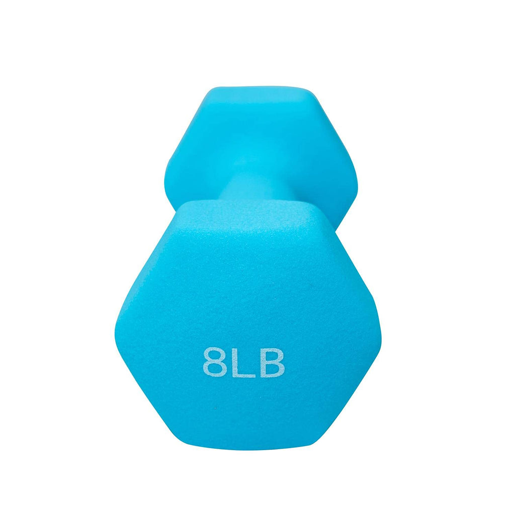 FUXION Neoprene Dumbbell Hand Weights, Sets of 2 Hexagon Non-Slip Weights for Home Gym Yoga Pilates Workout