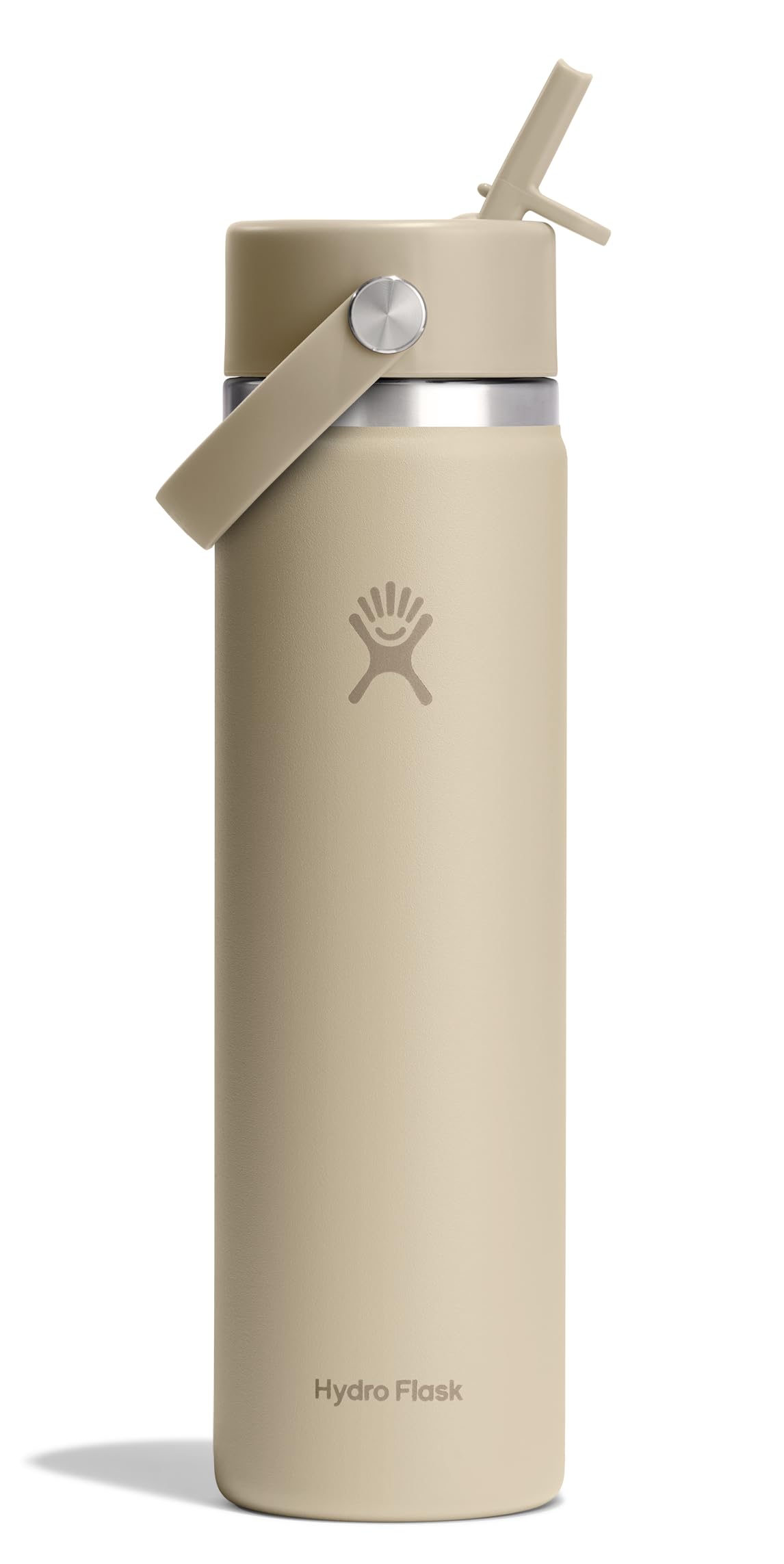 Hydro Flask Water Bottle - Insulated Stainless Steel - Wide Straw Lid, Non Spill, Leakproof in 24 Oz Forest Green Arc