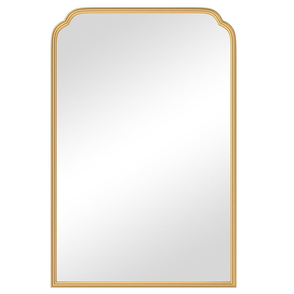 Ferytange 18X24 Inch Black Mirror for Wall with Metal Frame Rectangular Rounded Bathroom Vanity Mirror Anti-Rust, Hangs (Black 18" x 24")