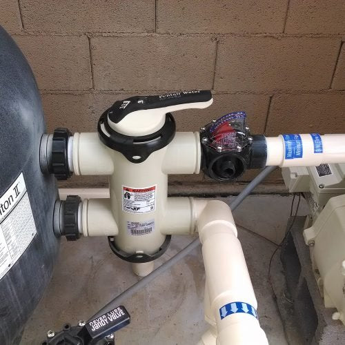 FV-C Control FlowVis 2 x 2.5in. Complete Pool Flow Meter and Check Valve