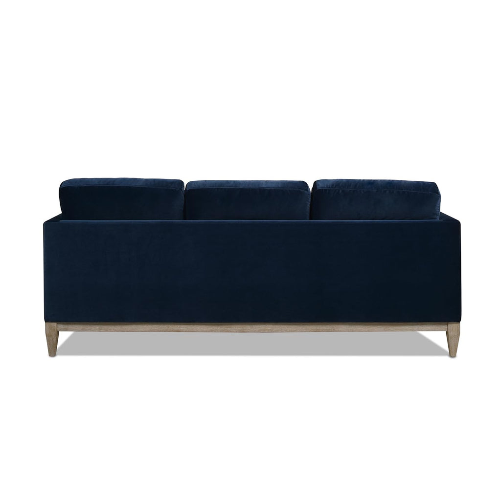 Jennifer Taylor Home Knox 84" Modern Farmhouse Performance Velvet Fabric Living Room Sofa Couch in Burnt Orange