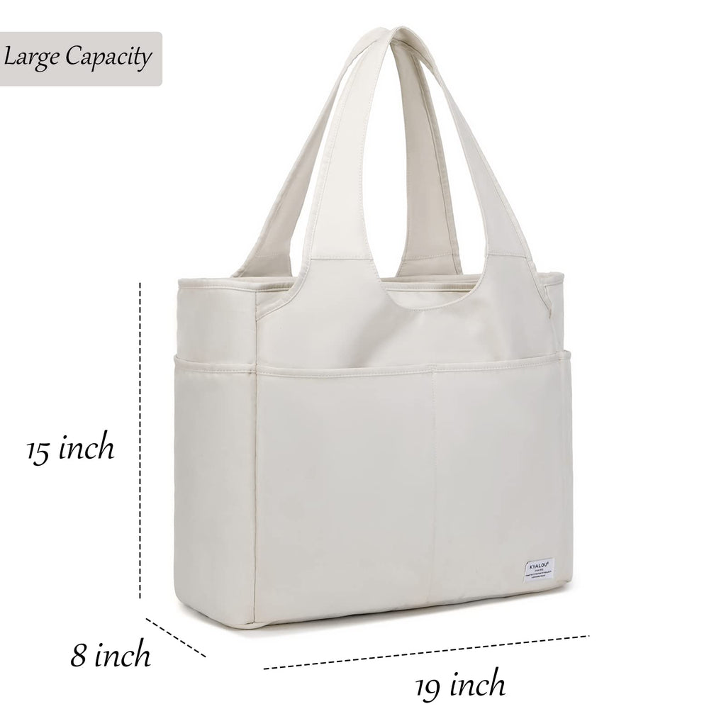 KYALOU Utility Large Tote Bag, Women Casual Shoulder Bags for Work School Gym Beach Travel Shopping Grocery | Utility
