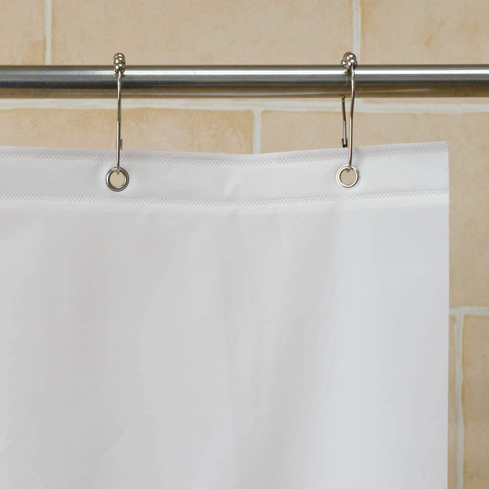 YISURE Clawfoot Tub Clear Short Length 60 Inch Shower Curtain Liner, 180x60 Inch Extra Wide 360 Shower Curtain PEVA Waterproof Wrap Around Bath Tub Curtain