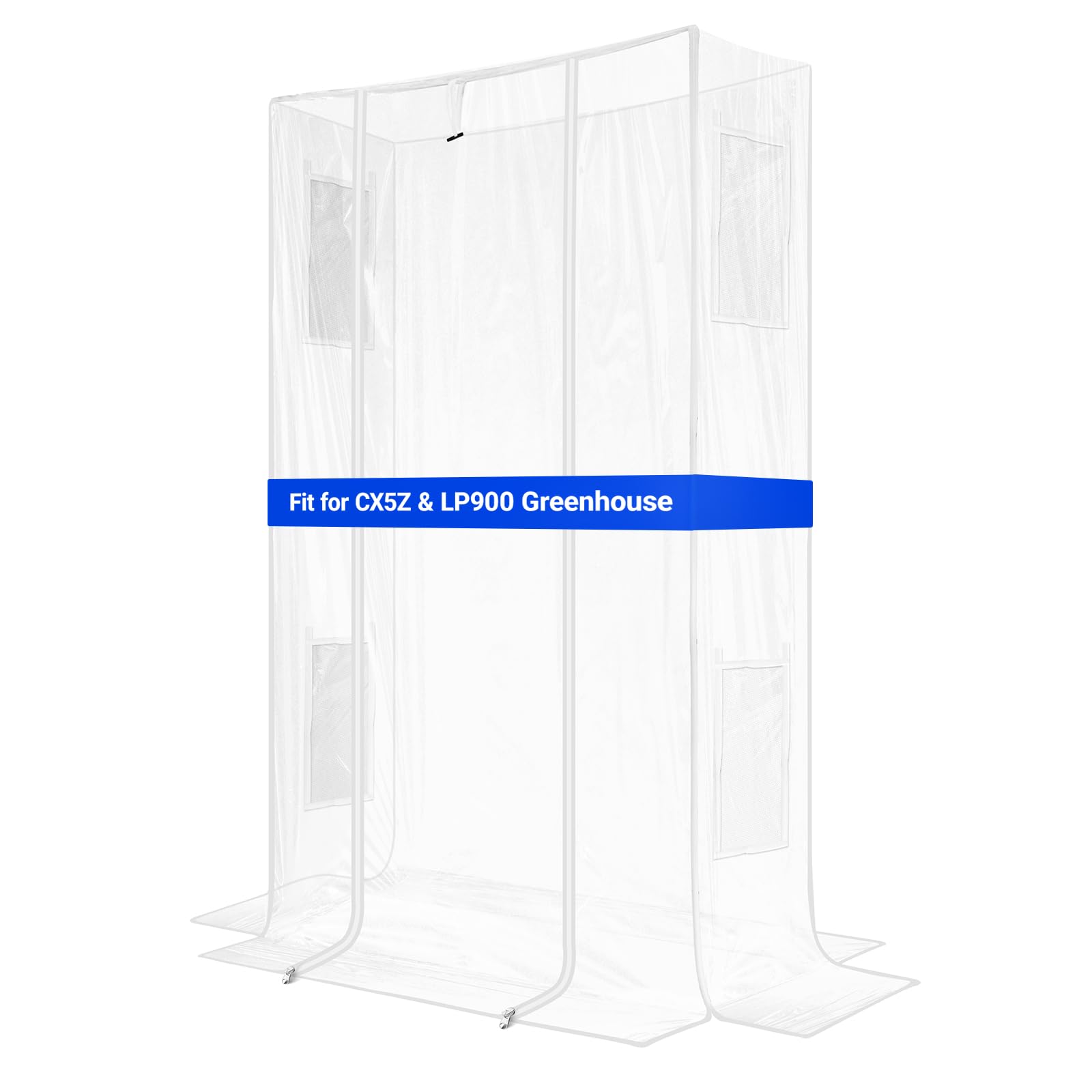 Barrina Indoor Greenhouse with Grow Light, with 40W Seed Starting LED Indoor Plant Light, Portable Mini Greenhouse with Timer for Seed Starter Tray, Seedling, Sprouting, Microgreens, 23x23x23IN