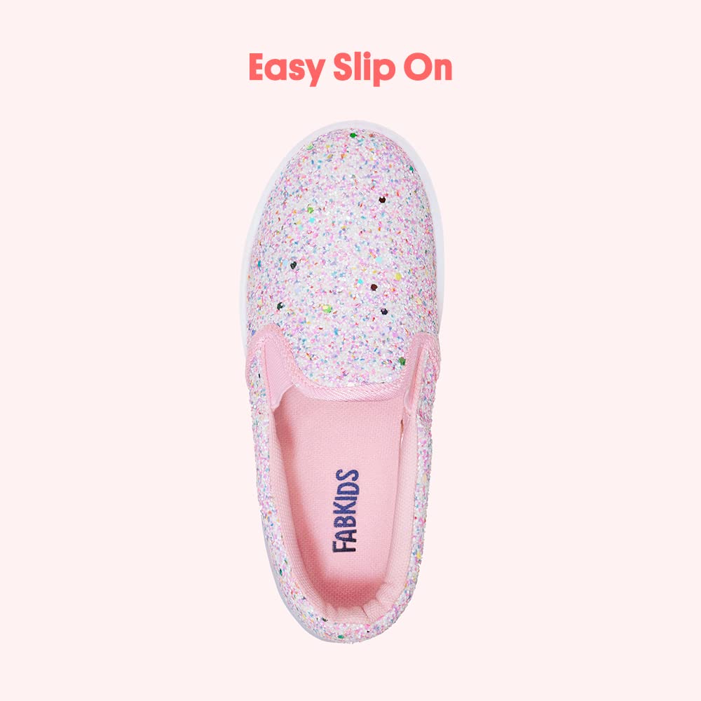 FabKids Kids Sneakers Boys Girls Canvas Shoes Slip On Low Top Footwear for Toddler Little Kid Big Kid