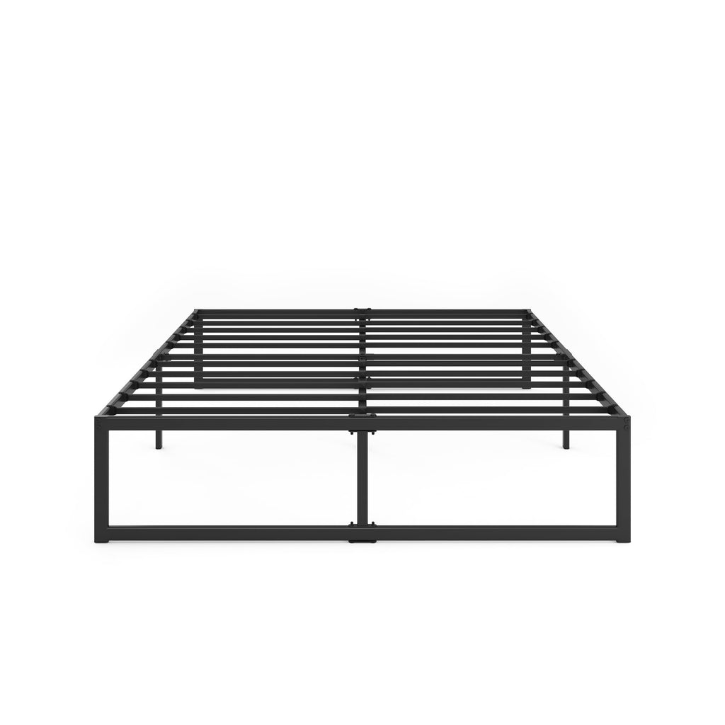 Zinus ABEL 14 Inch Platform Bed Frame, Steel Slat Support, Easy Assembly, No Box Spring Needed, Eco Friendly WonderBox(TM) Packaging, Black, Twin