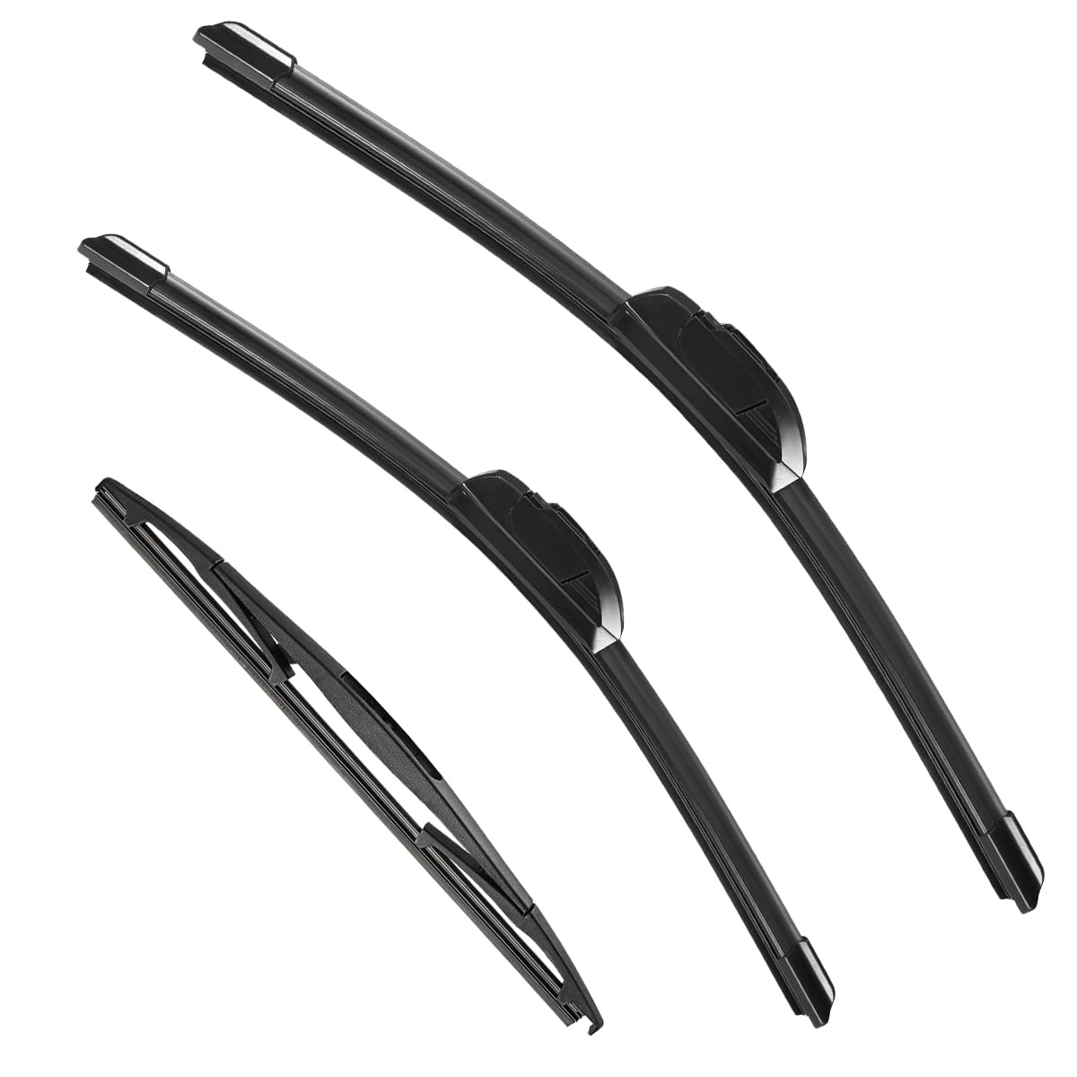 3 Pack Windshield Wiper Blades Compatible with Ford Escape 2008 2009 2010 2011 2012 Original Factory Quality Front Rear Wipers Blade Set for My Car - 20" 20" 12"
