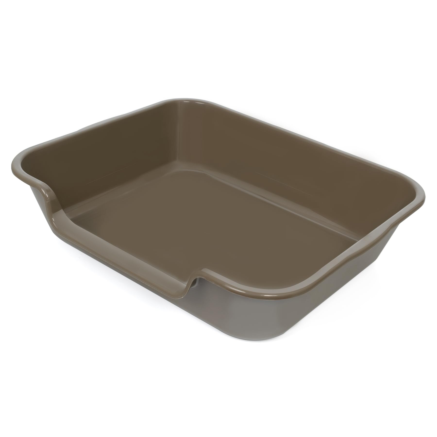 1 Pack of Extra Large Cat Litter Box (ABS Material), Low Entry Senior Litter Pen for Geriatric Kitty Big Cats, Jumbo Pet Safe Litter Boxes Tray for Pets Potty (Beach Sand, 20" L x 15.5" W)