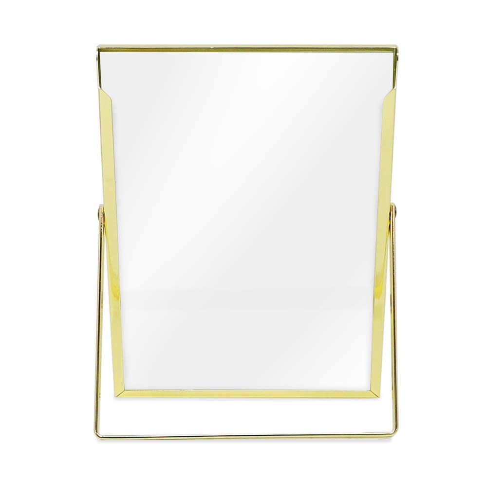 Laura Ashley 2x3 Rose Gold Flat Metal Picture Frame (Vertical) with Pull-Out Easel Stand, Made for Tabletop, Counterspace, Shelf and Desk (2x3, Rose Gold)