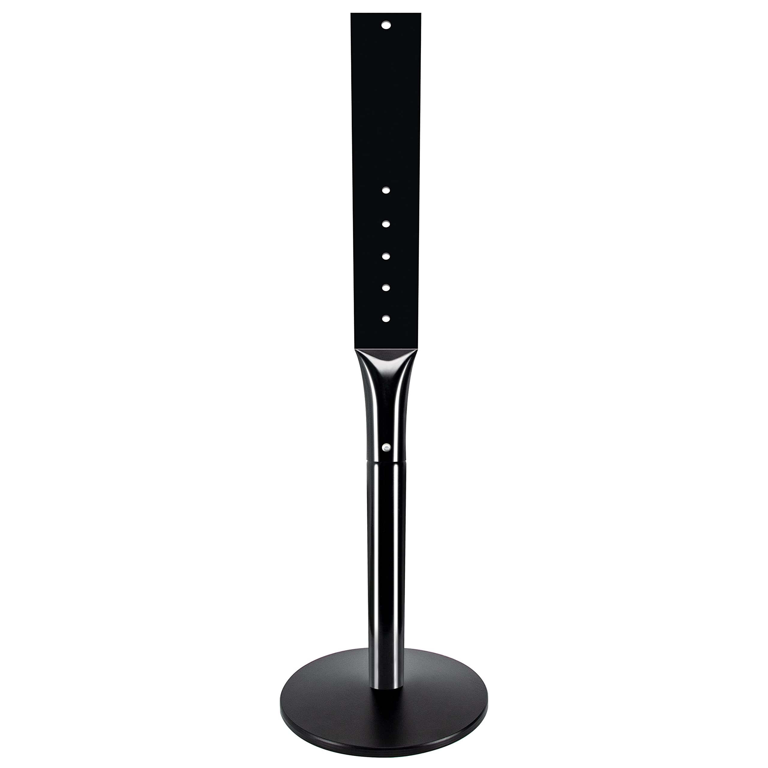 Heavy Duty Parking Sign Base Cast Iron 48" Parking Sign Post, Heavy Duty Cast Iron Sign Holder Base, Movable Sign Stand Suitable for Hanging Warning, Notice, Guiding Sign Display Stand (Black)