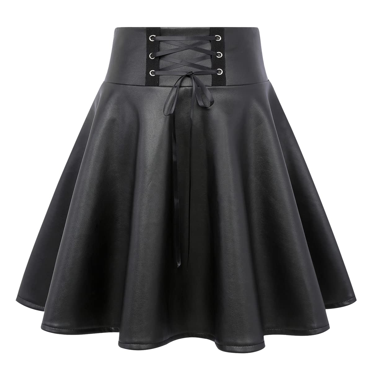 IDEALSANXUN Gothic Plaid Mini Skirts for Women Short High Waist Plaid Skirts