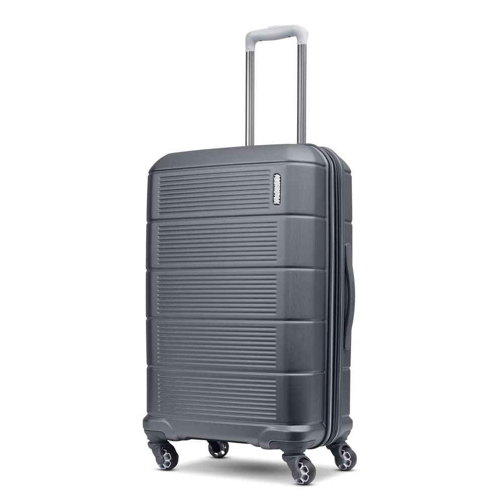 American Tourister Stratum 2.0 Expandable Hardside Luggage with Spinner Wheels, 2-Piece Set 20/28, Blue