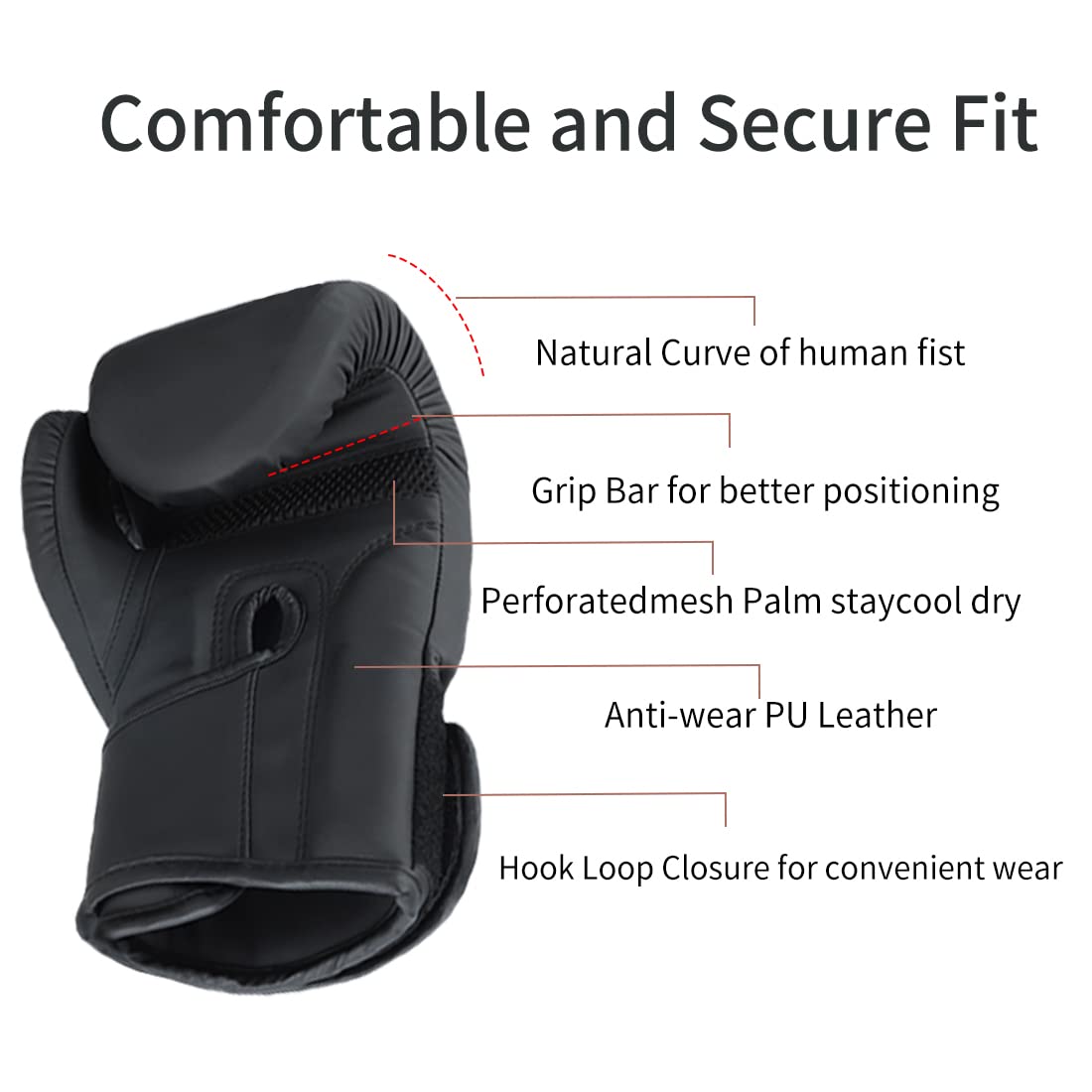 Boxing Gloves for Men Women, Sparring Training Punching MMA Kickboxing Boxing Gloves, Heavy Bag Workout Gloves for Boxing, Kickboxing, Muay Thai, MMA