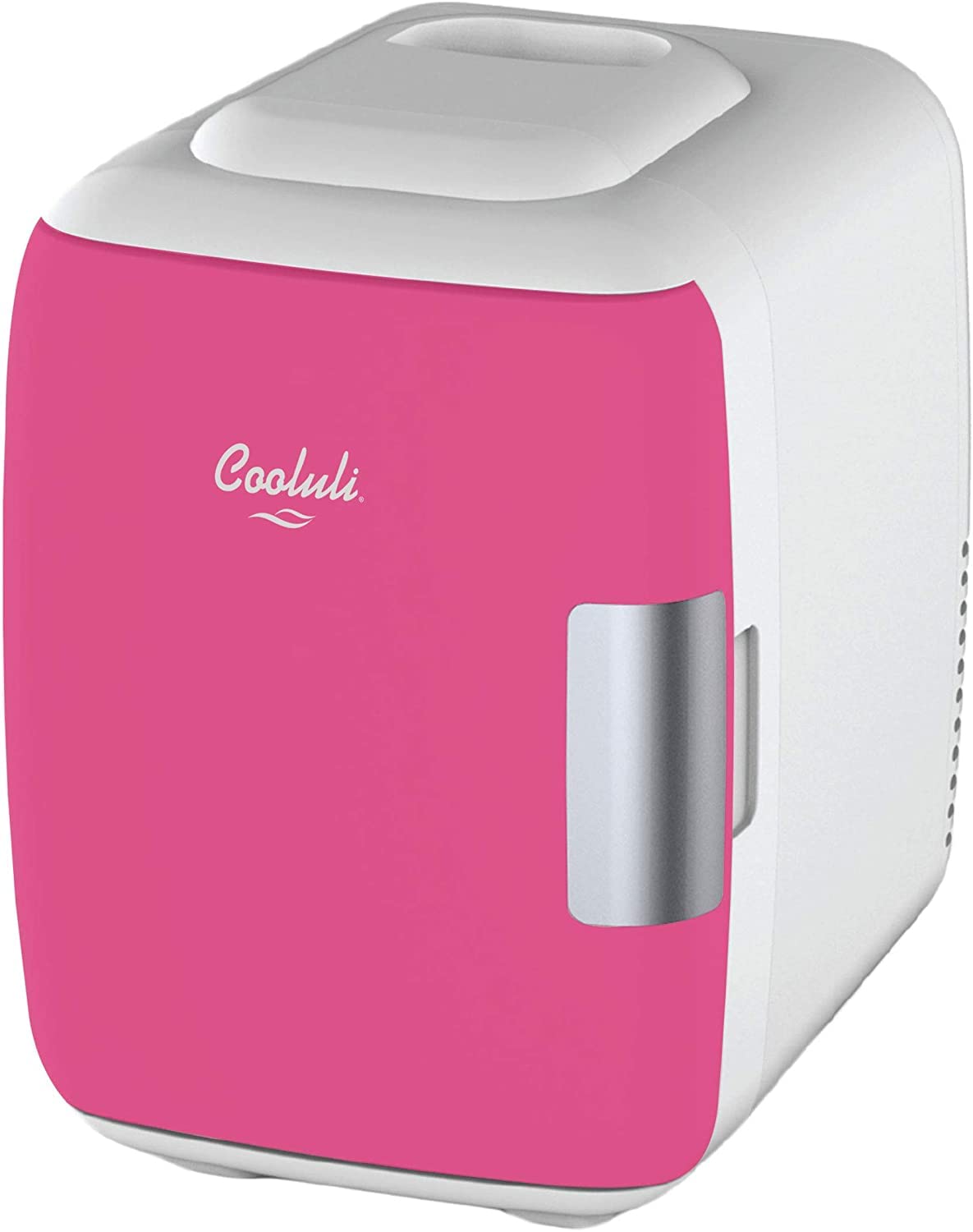 Cooluli Mini Fridge for Bedroom - Car, Office Desk & Dorm Room - Portable 4L/6 Can Electric Plug In Cooler & Warmer for Food, Drinks, Skincare Beauty & Makeup - 12v AC/DC & Exclusive USB Option, Black