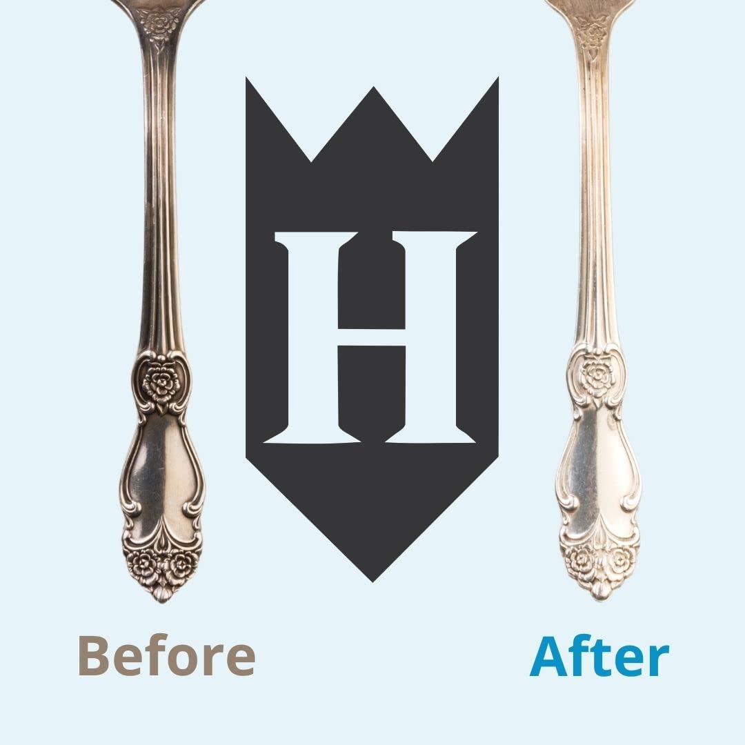 Hagerty Silversmiths' Polish, Professional Silver Cleaner and Tarnish Remover for Jewelry, Silverware, Gold and More, Kosher Certified, Made in USA, 8 Fl Oz