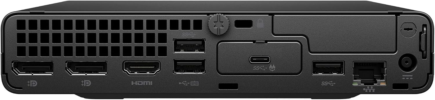 HP Desktop Computer PC Pro Mini 400 G9 MFF for Business, Intel 12-Core i7-12700T, 32GB DDR4 RAM, 1TB PCIe SSD, WiFi, Bluetooth, 2 Type-C, 2 DisplayPorts, HDMI, Keyboard and Mouse, Windows 11 Pro