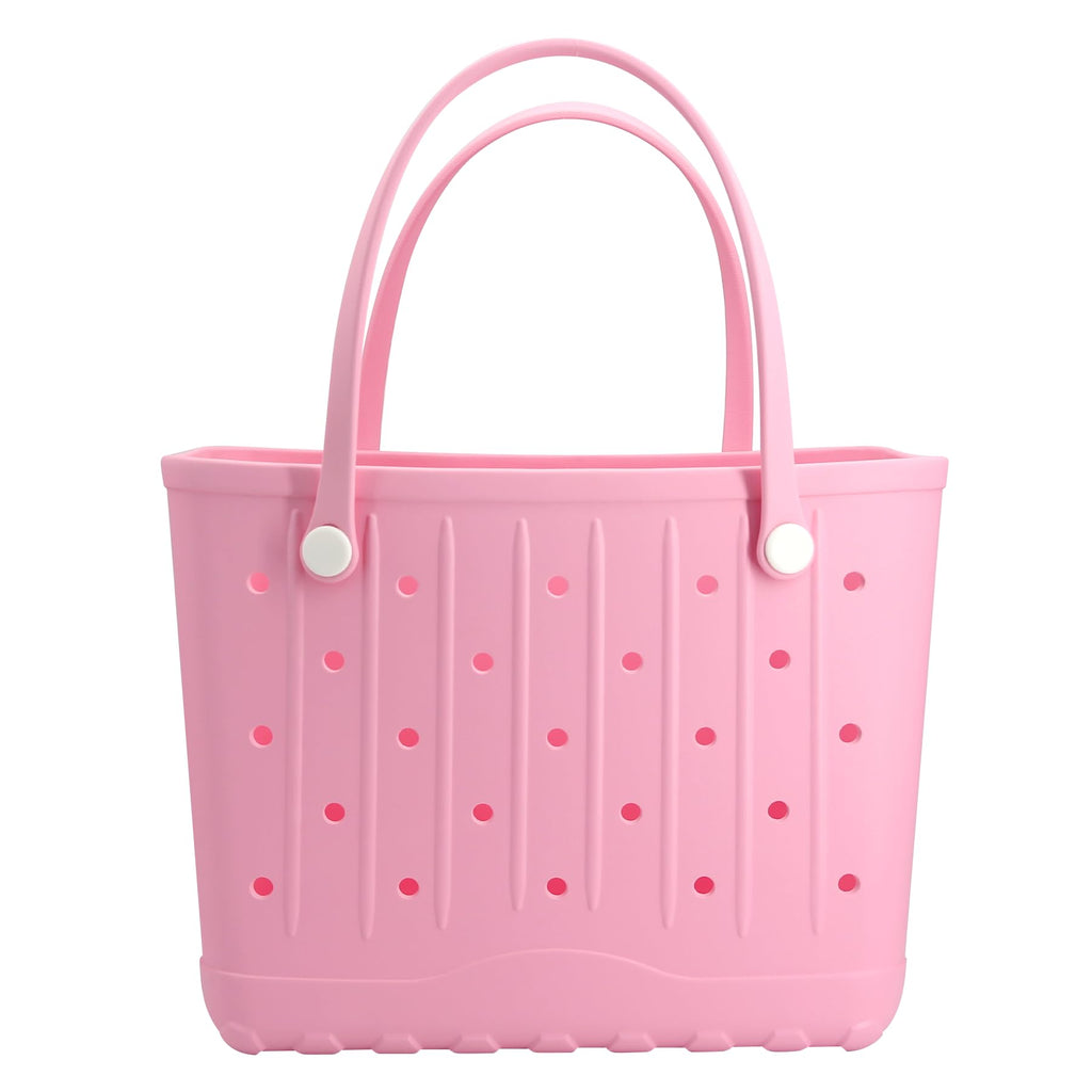 Rubber Beach Bag EVA Waterproof Tote Bags Washable Sand-proof Travel Handbags for Pool Boat Groceries Work Sports