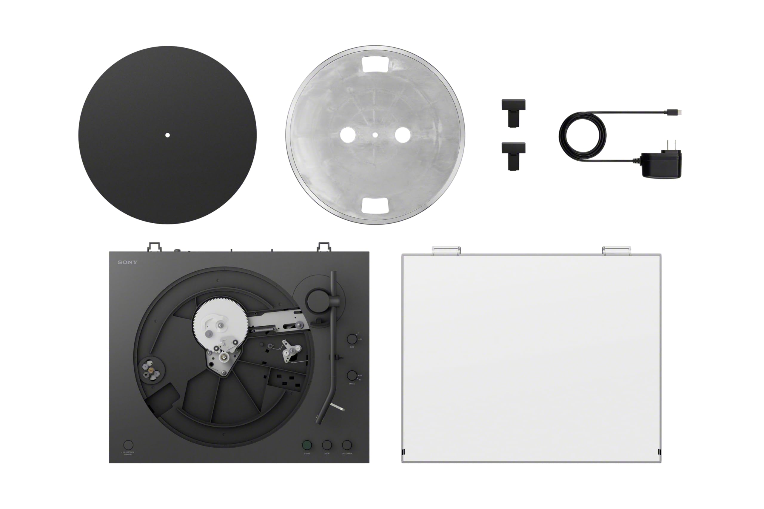 Sony PS-LX310BT Belt Drive Turntable: Fully Automatic Wireless Vinyl Record Player with Bluetooth and USB Output Black