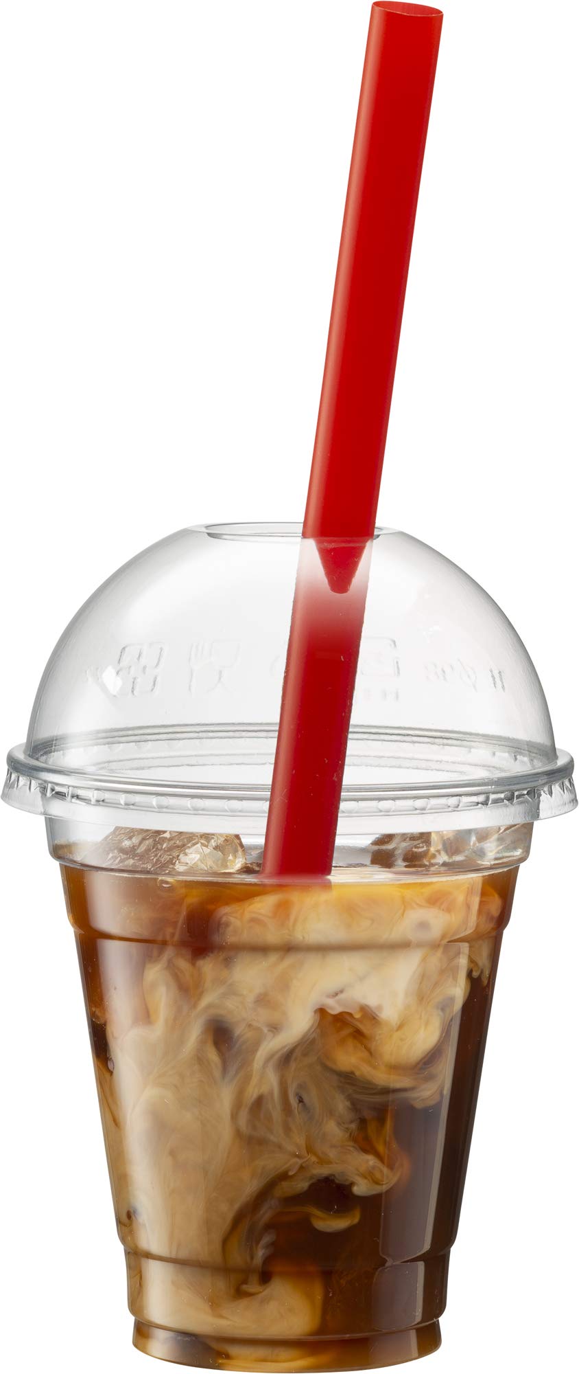 Crystal Clear PET Cups for Iced Coffee,Milkshake, Cold Drinks, Slush, Smoothy's, Slurpee, Ice cream, Dessert, Party's, Plastic Disposable Cups (50, 12 oz)