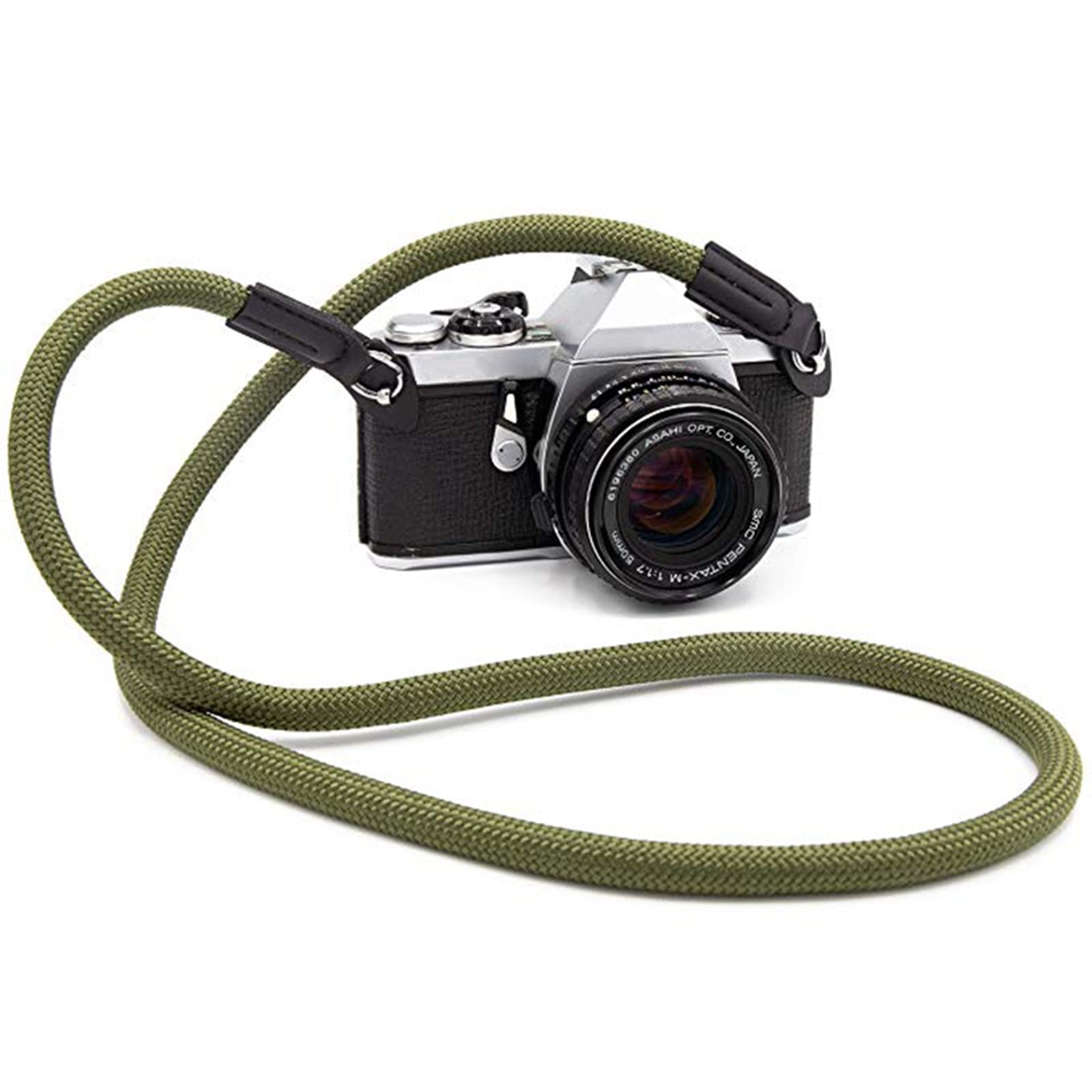 Camera Strap Vintage 100cm Nylon Climbing Rope Camera Neck Shoulder Strap for Micro Single and DSLR Camera.(Black)