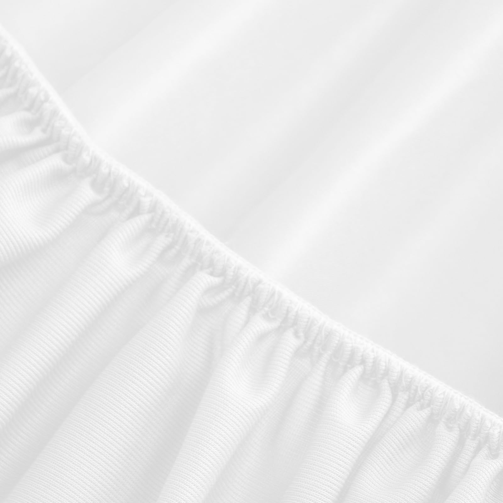 2 Pack Twin Mattress Protector Waterproof, Noiseless & Soft Coverage Mattress Fitted Sheet Twin with Deep Pocket up to 14", Super Breathable & Easy Wash Twin Size Mattress Protector