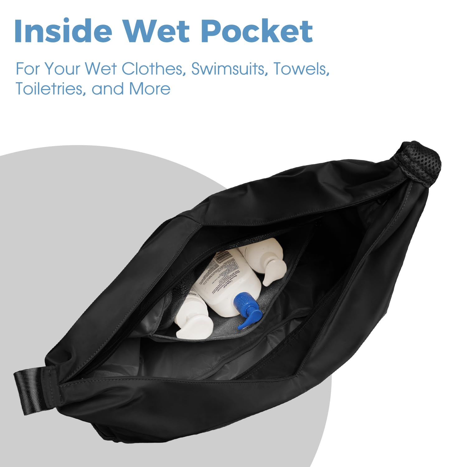 Ceneda Large Gym Bag for Women with Hidden Yoga Mat Holder & Shoe Compartment & Wet Pocket, Sports Duffle Bag for Travel