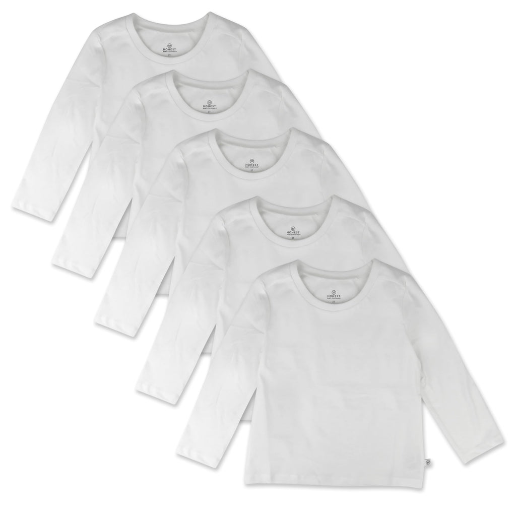 HonestBaby Unisex-Baby Organic Cotton Long Sleeve Tshirts Multipack