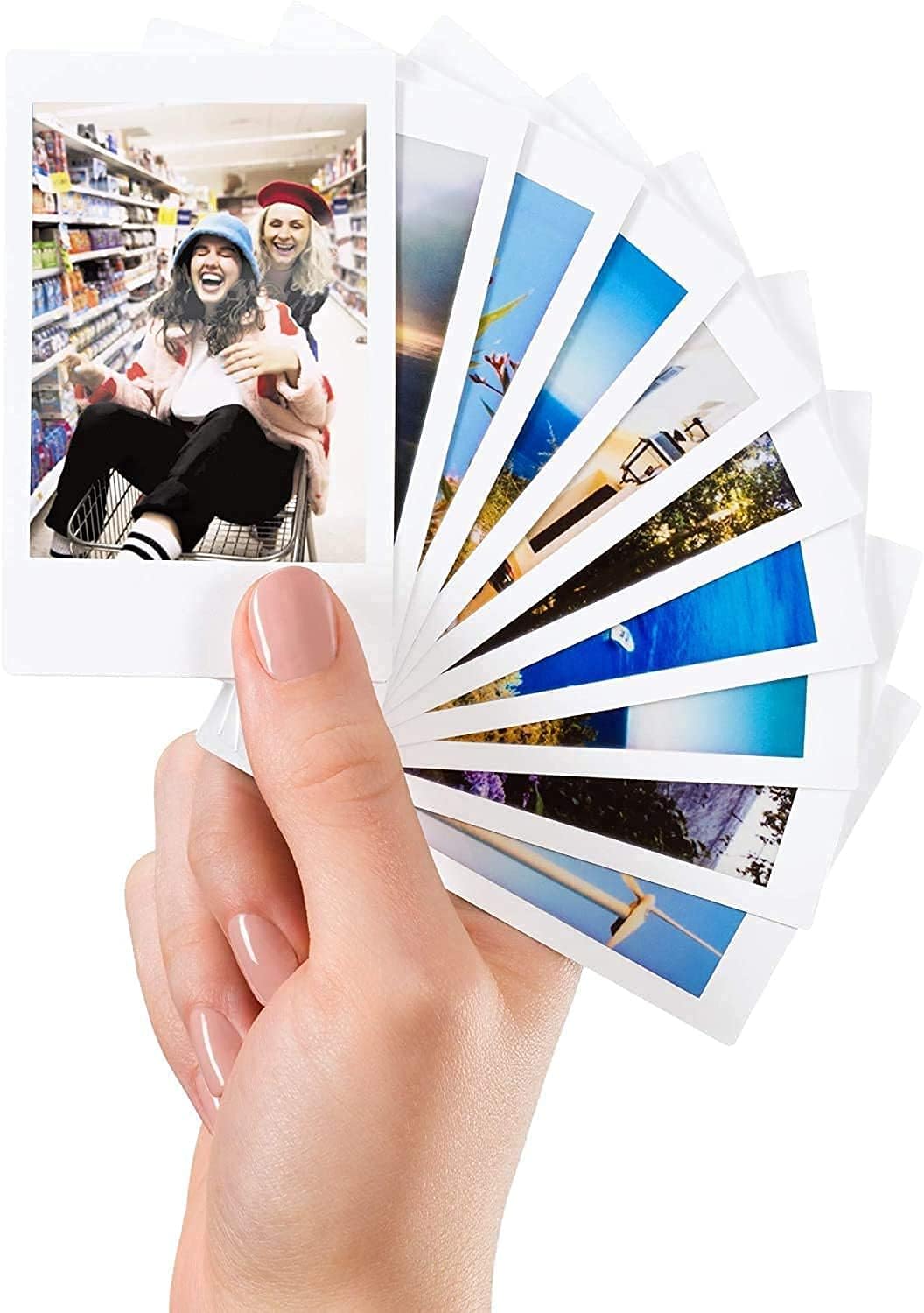 Fujifilm Instax Mini Instant Film,10 Sheets×5 Pack(Total 50 Shoots) Bundled with Tudak Photo Magnet Frames [Bulk Packaging]