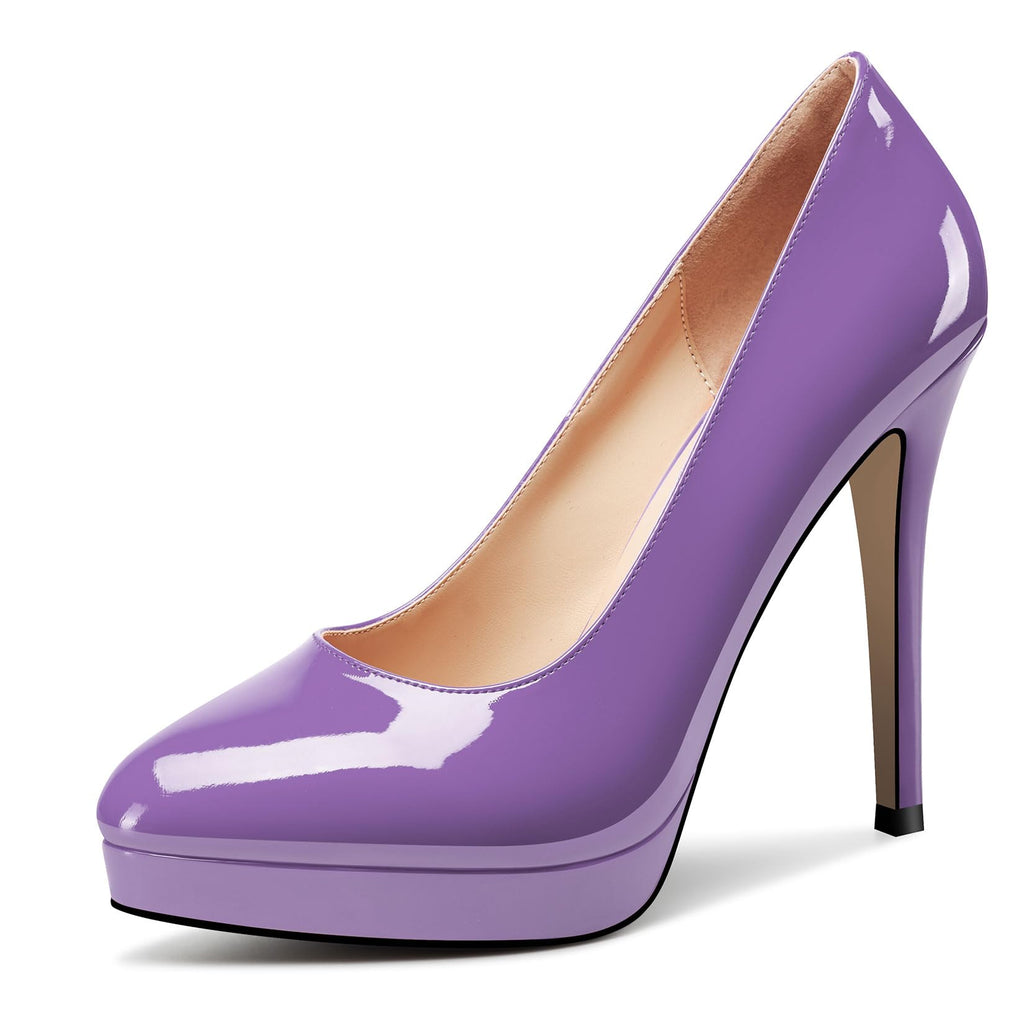 Castamere Womens High Heels Platform Pumps Slip-on Stilettos 12CM Heel Office Dress Shoes