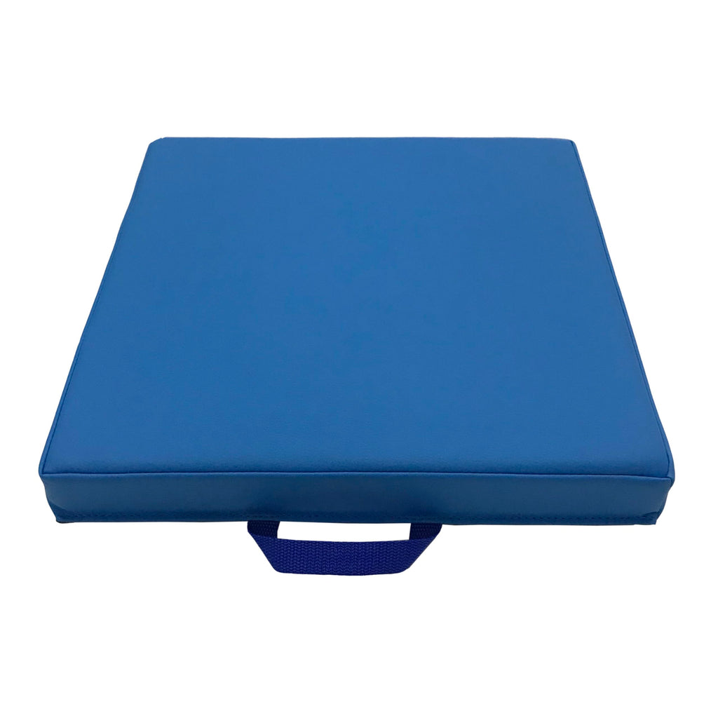 Factory Direct Partners SoftScape 15 inch Square Classroom Floor Cushions with Handles; Flexible Seating for Daycare, Preschool, Playroom; 2 inch Thick Deluxe Foam (6-Piece) - Assorted, 12228-AS