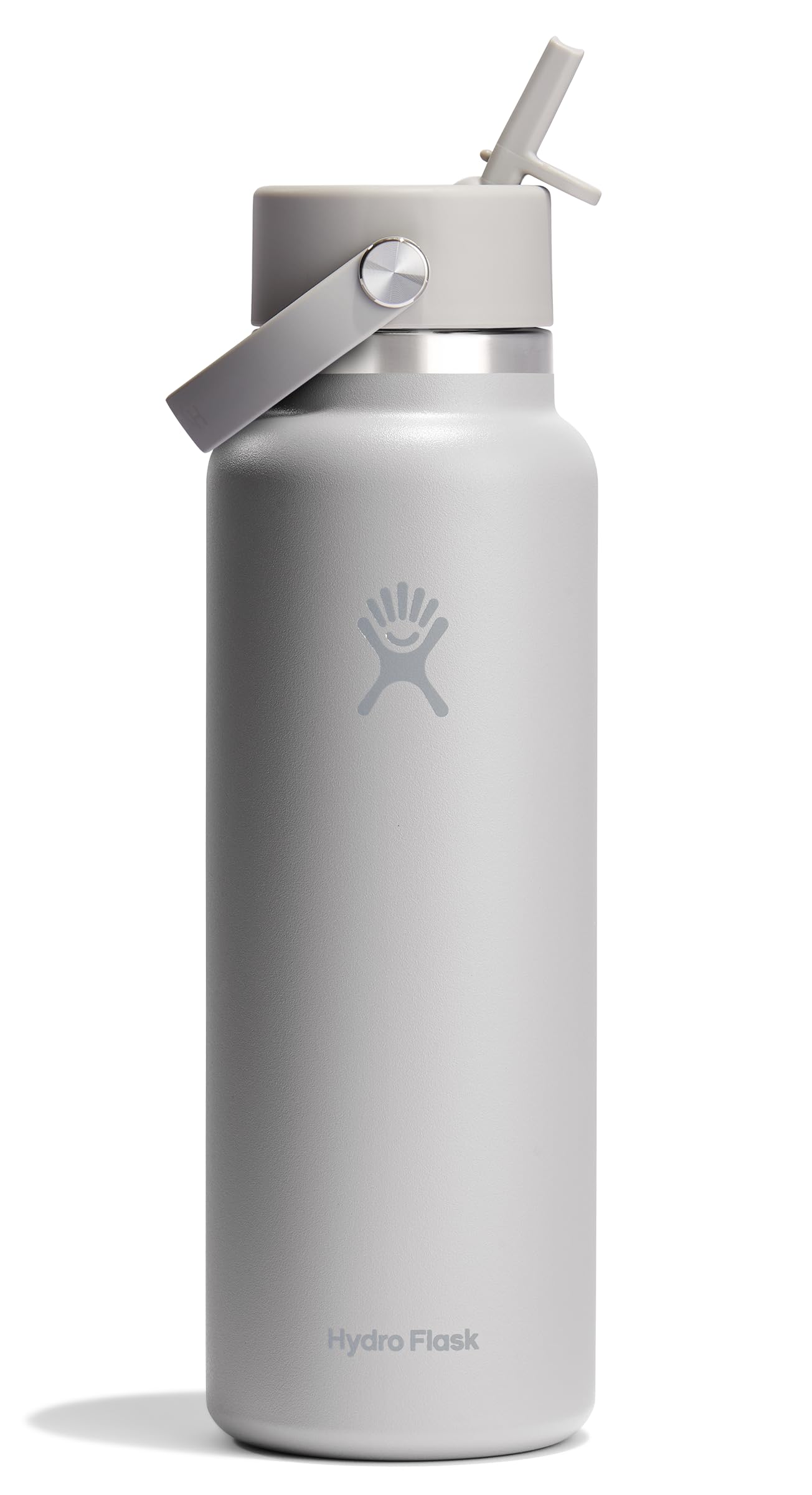Hydro Flask Water Bottle - Insulated Stainless Steel - Wide Straw Lid, Non Spill, Leakproof in 24 Oz Forest Green Arc