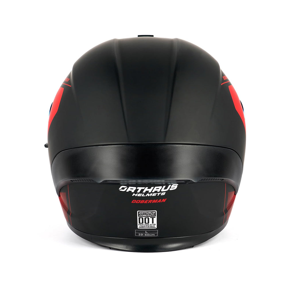 Orthrus Modular LED Full Face Motorcycle Helmet - DOT Approved Flip-Up Dual Visor Sun Shield & Bluetooth Ready for Adults Men Women - Street Bike/Motocross (Dobermann Gold, S)
