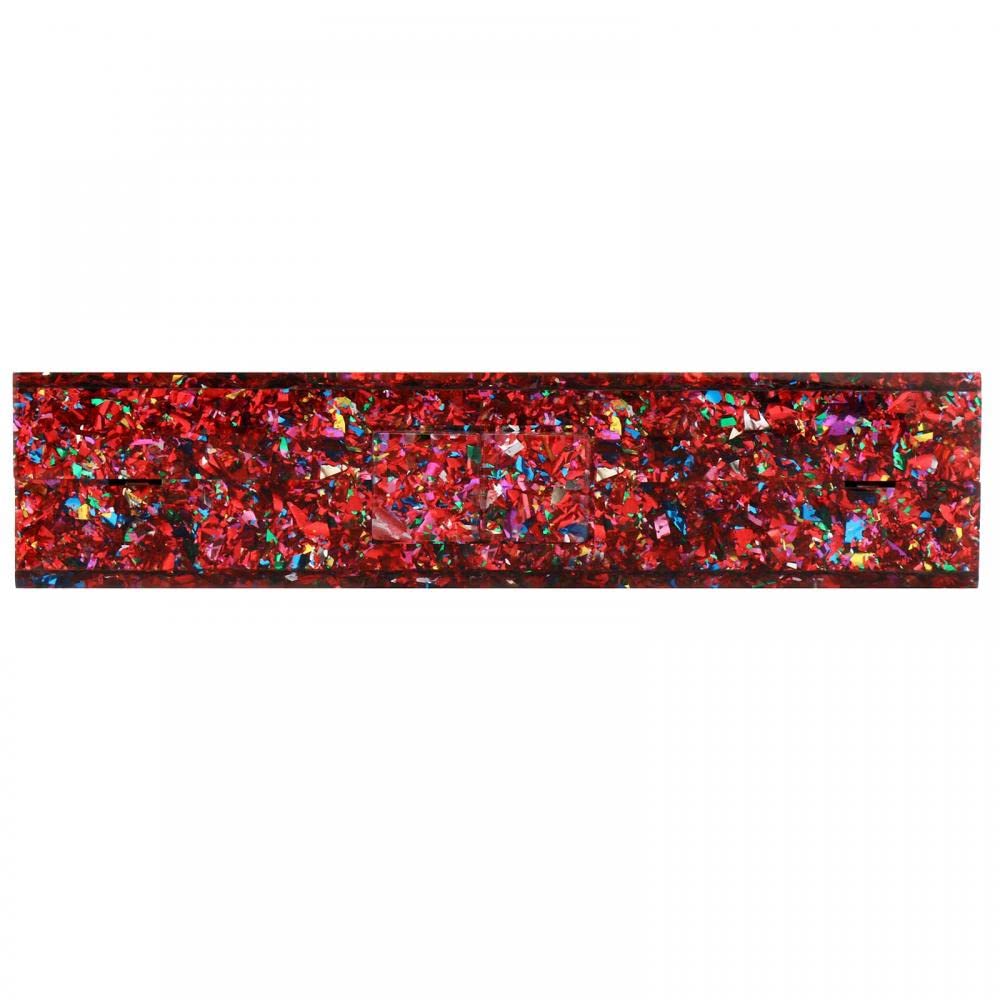 Gets Acrylic Purses and Handbags for Women Multicolor Perspex Geometric Patterns Box Clutch Banquet Evening Crossbody Handbag