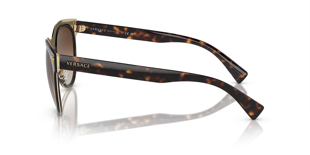 VERSACE VE2198 Phantos Shape Metal Sunglasses 54mm