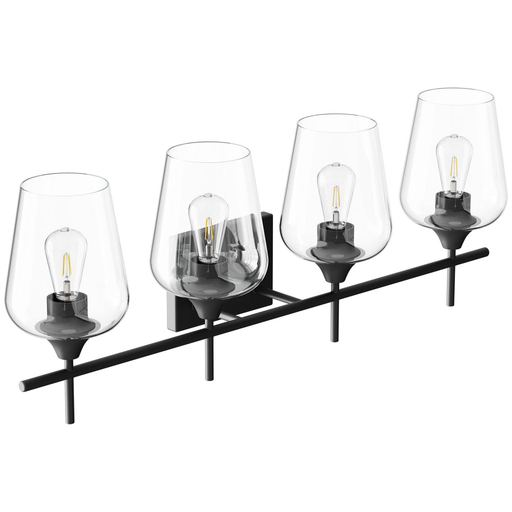 VONLUCE Bathroom Vanity Light, 2 Light Bathroom Light Fixture Over Mirror, Bathroom Wall Lamp with Clear Glass, Modern Brushed Nickel Vanity Lighting fixtures for Bathroom, Bedroom, Hallway