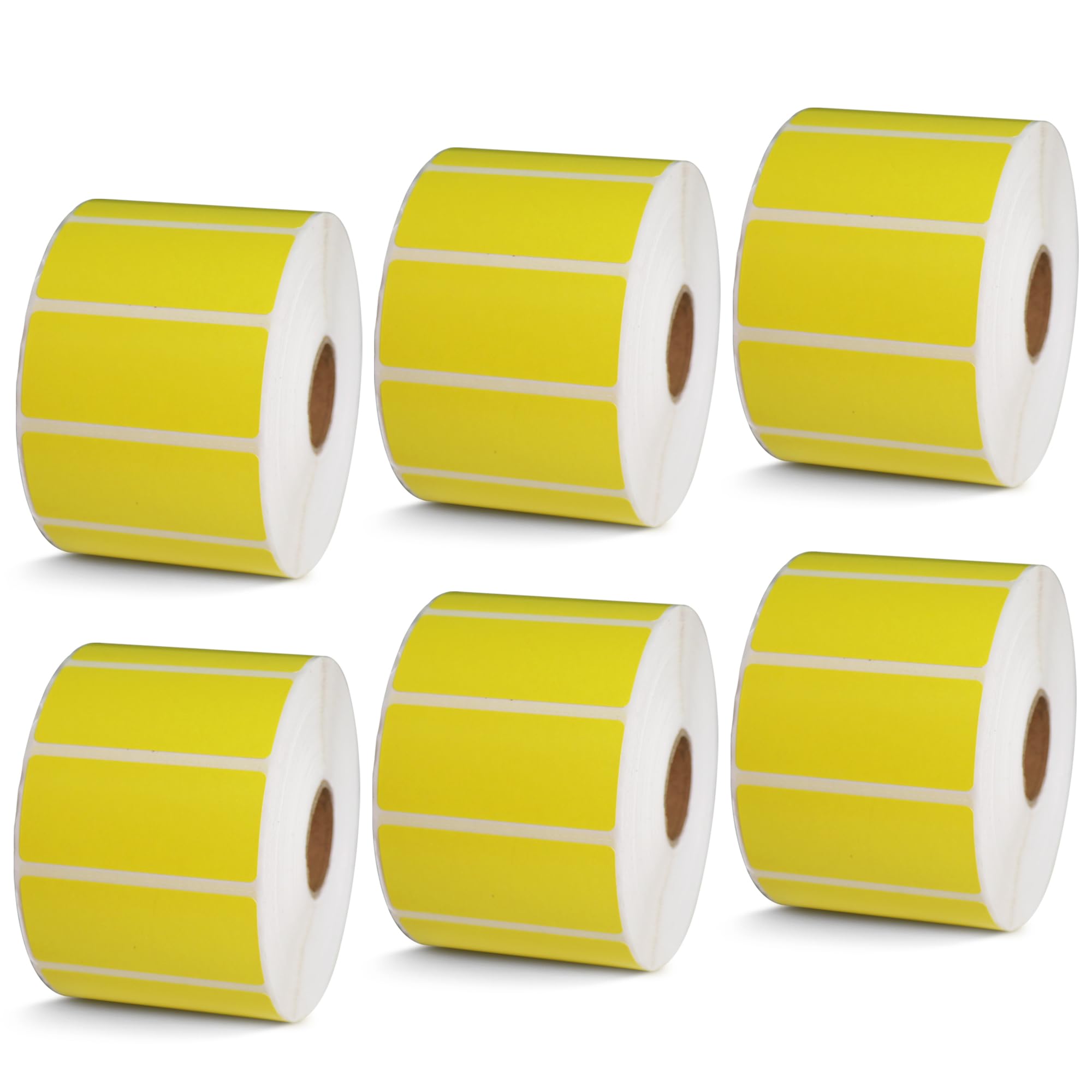 BETCKEY - 1" x 0.5" Small Labels Compatible with Zebra & Rollo Label Printer, Premium Adhesive & Perforated[Light Blue, 6 Rolls, 14580 Labels]