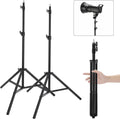 Anautin 2 Pack Adjustable 7ft Aluminum Photography Light Stand, Portable Light Tripod, for Lighting Stand Speedlight, Flash, Softbox,Strobe Light, Camera, Photographic Portrait