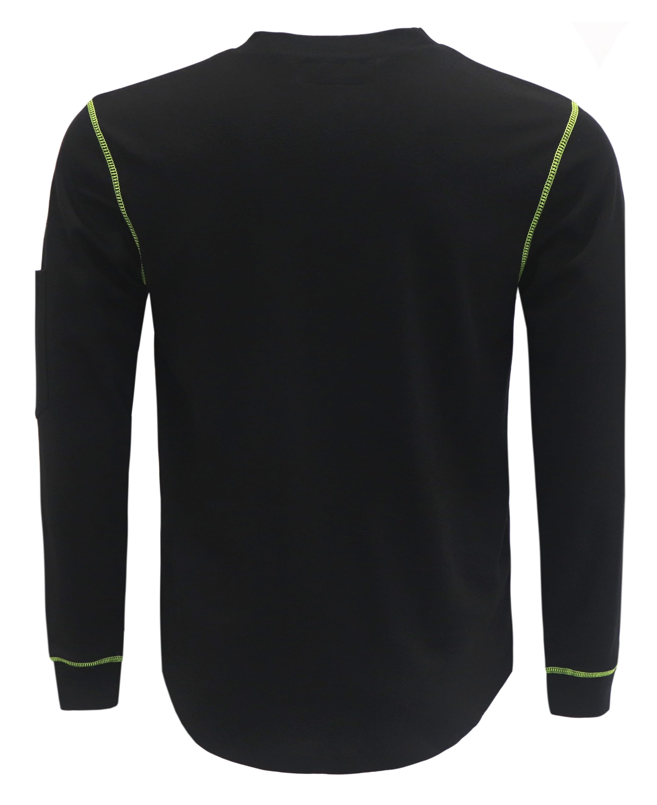 BOCOMAL FR Shirts for Men Lightweight Crew Long Sleeve Flame Resistant/Fire Retardant Shirt…