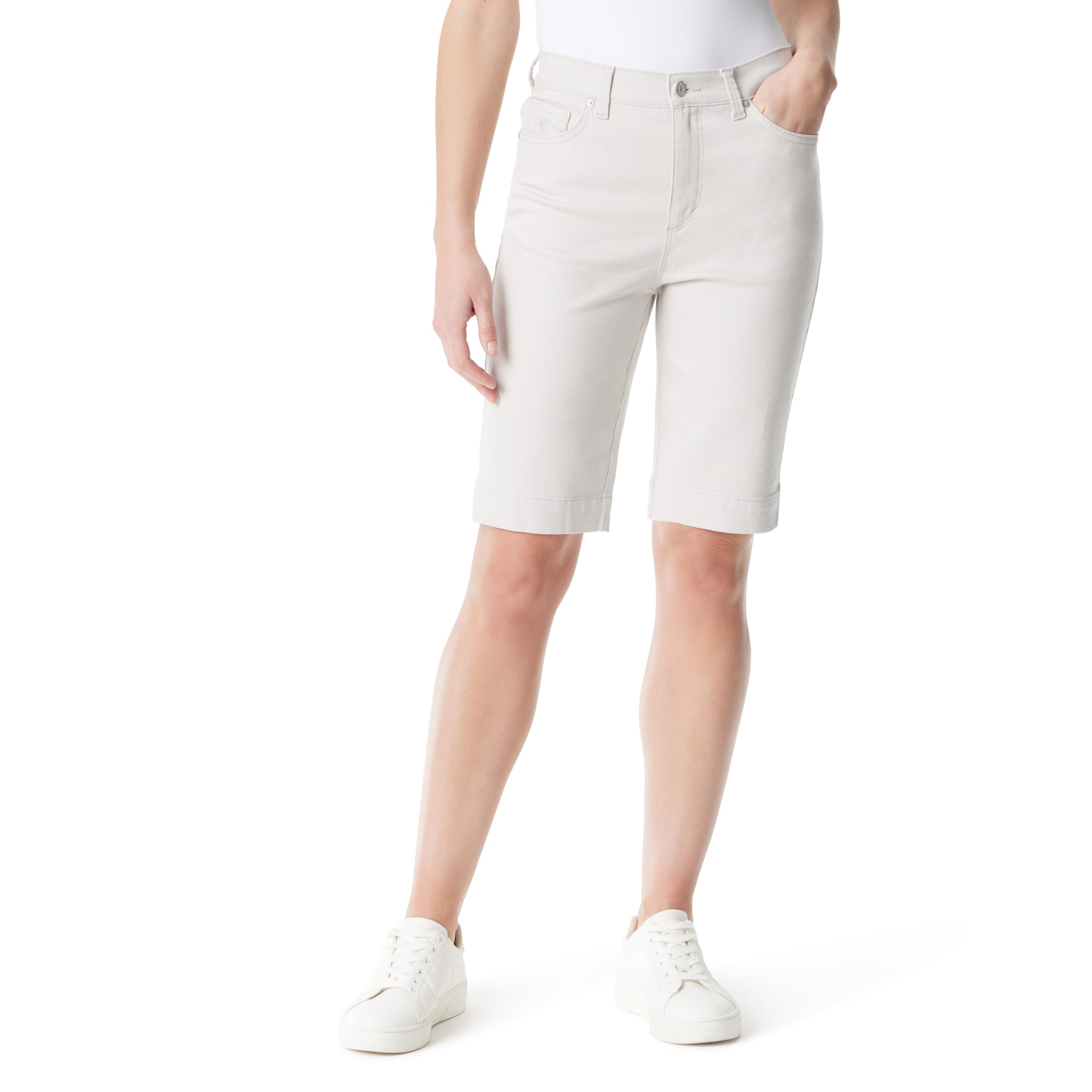 Gloria Vanderbilt Women's Amanda Bermuda High Rise Short Standard