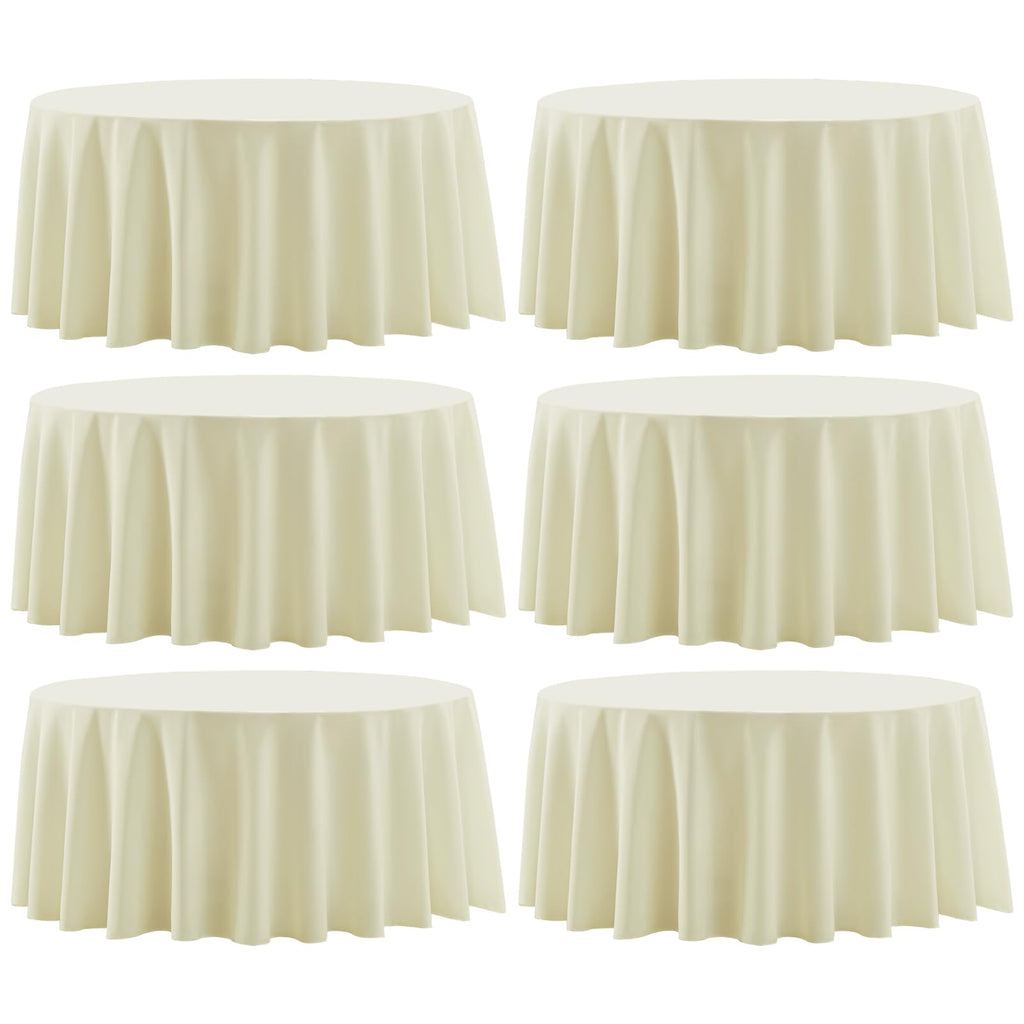 Round Tablecloth 2 Pack 90 Inch Black Tablecloths Washable Decorative Linen Polyester Table Clothes Cover for Dining Table Banquets Buffet Parties and Wedding